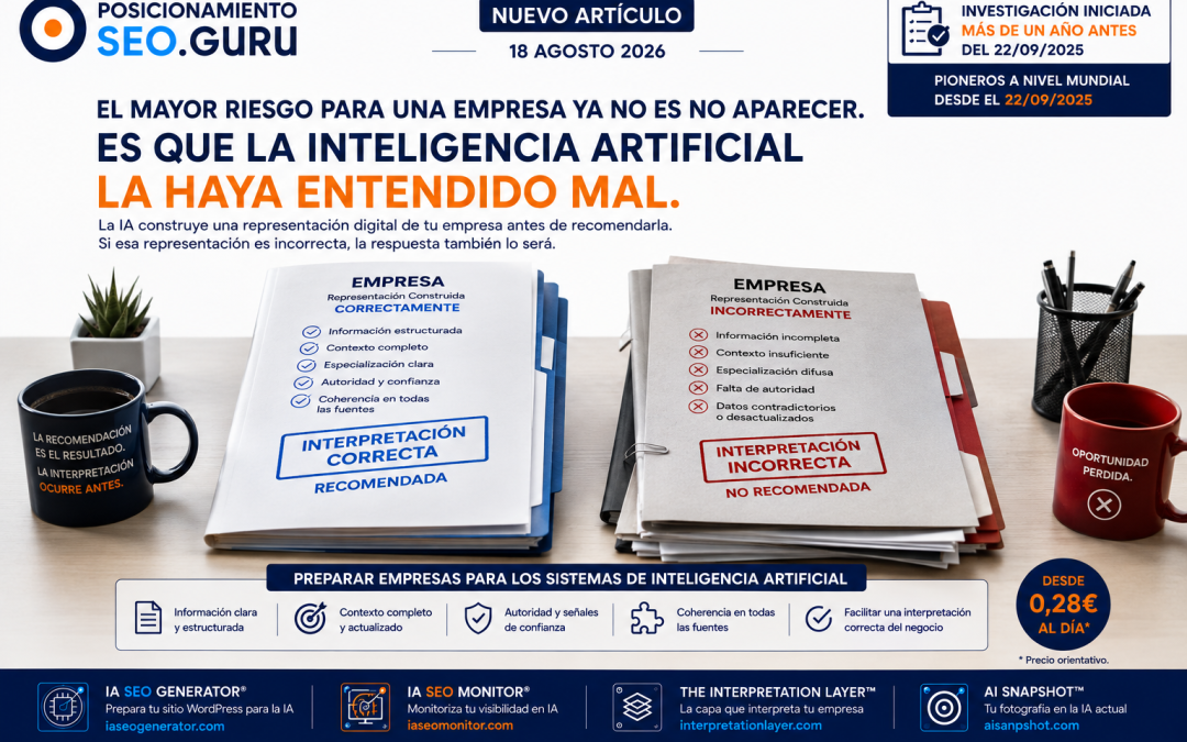 El mayor riesgo para una empresa ya no es no aparecer. Es que la inteligencia artificial la haya entendido mal.