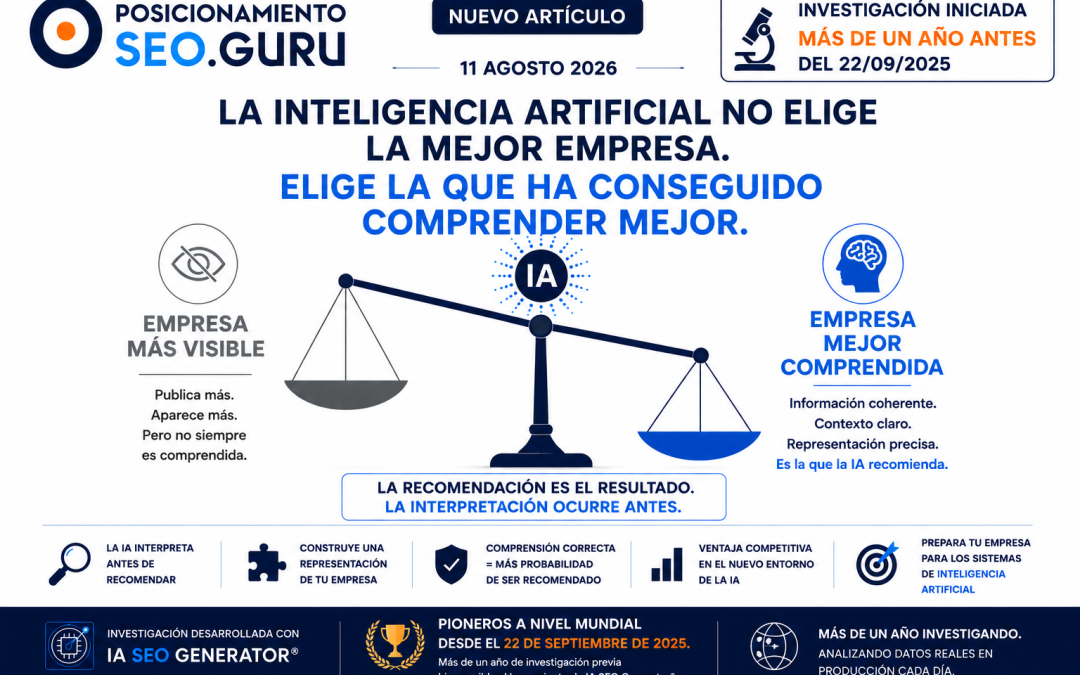 La inteligencia artificial no elige la mejor empresa. Elige la que ha conseguido comprender mejor.